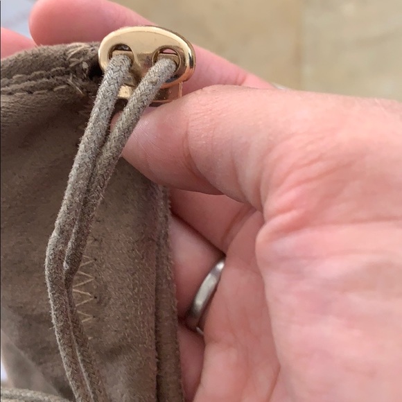 Size10  Black faux suede over the knee back tie he - Picture 6 of 6